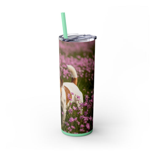 Skinny Tumbler with Straw – 20 oz Stainless Steel Cup