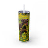 Skinny Tumbler with Straw – 20 oz Stainless Steel Cup