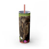 Skinny Tumbler with Straw – 20 oz Stainless Steel Cup