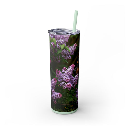 Skinny Tumbler with Straw – 20 oz Stainless Steel Cup