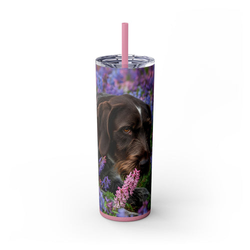 Skinny Tumbler with Straw – 20 oz Stainless Steel Cup