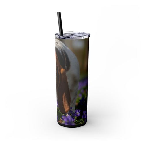 Skinny Tumbler with Straw – 20 oz Stainless Steel Cup