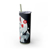 Skinny Tumbler with Straw – 20 oz Stainless Steel Cup
