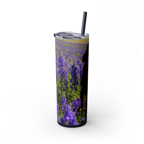 Skinny Tumbler with Straw – 20 oz Stainless Steel Cup