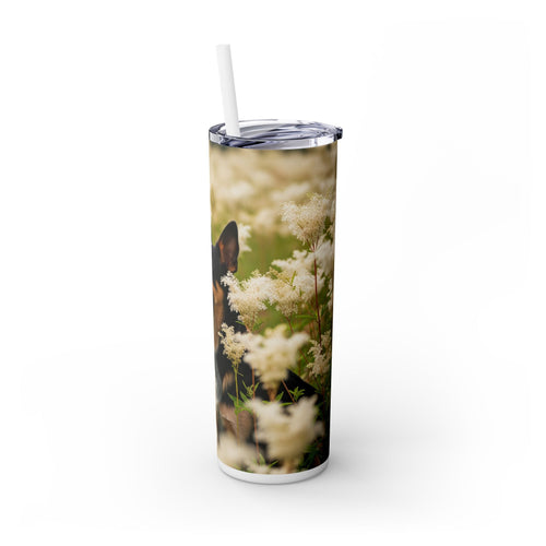 Skinny Tumbler with Straw – 20 oz Stainless Steel Cup