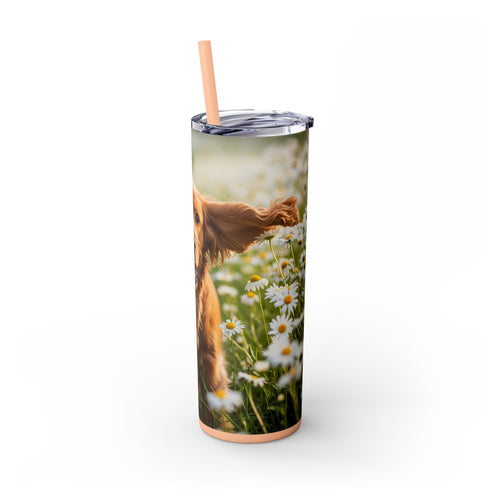 Skinny Tumbler with Straw – 20 oz Stainless Steel Cup