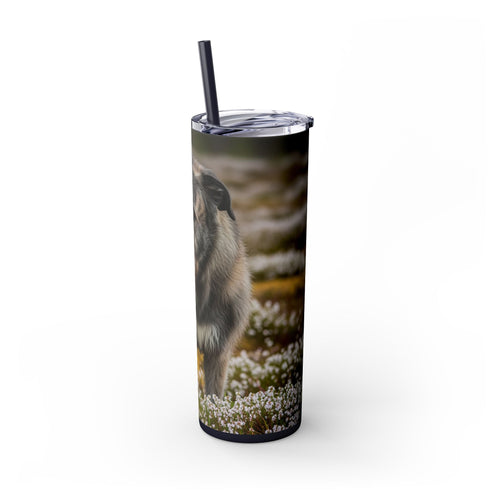 Skinny Tumbler with Straw – 20 oz Stainless Steel Cup