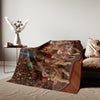 Golden Retrievers Holiday Portrait Blanket