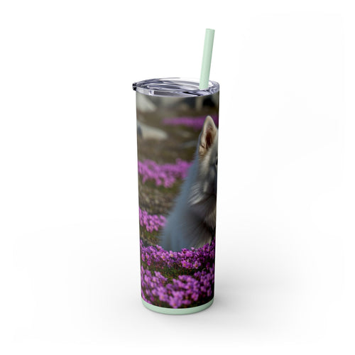 Skinny Tumbler with Straw – 20 oz Stainless Steel Cup