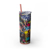 Skinny Tumbler with Straw – 20 oz Stainless Steel Cup