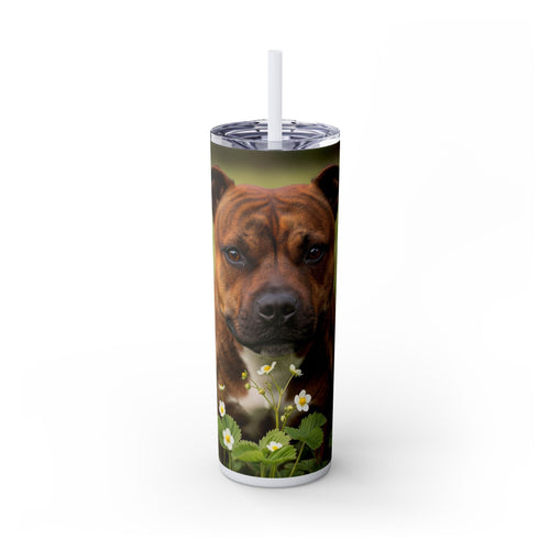 Skinny Tumbler with Straw – 20 oz Stainless Steel Cup