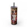 Skinny Tumbler with Straw – 20 oz Stainless Steel Cup