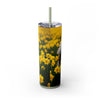 Skinny Tumbler with Straw – 20 oz Stainless Steel Cup