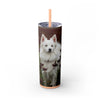 Skinny Tumbler with Straw – 20 oz Stainless Steel Cup