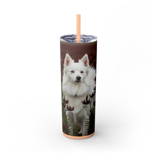 Skinny Tumbler with Straw – 20 oz Stainless Steel Cup