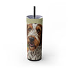 Skinny Tumbler with Straw – 20 oz Stainless Steel Cup