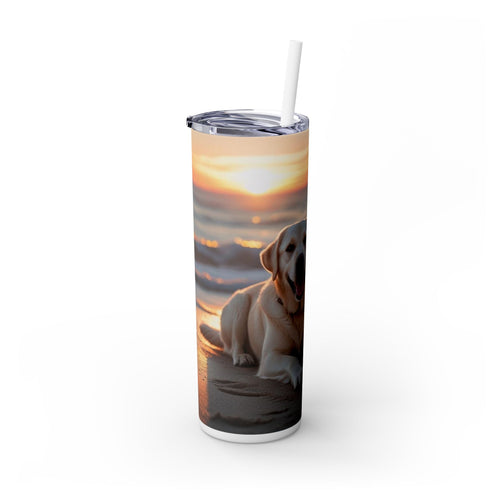 Skinny Tumbler with Straw – 20 oz Stainless Steel Cup