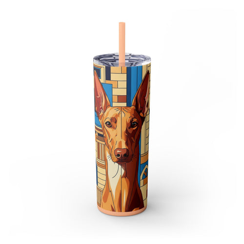 Skinny Tumbler with Straw – 20 oz Stainless Steel Cup