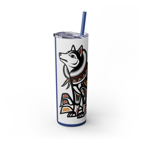 Skinny Tumbler with Straw – 20 oz Stainless Steel Cup