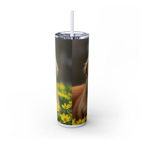 Skinny Tumbler with Straw – 20 oz Stainless Steel Cup