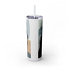 Skinny Tumbler with Straw – 20 oz Stainless Steel Cup
