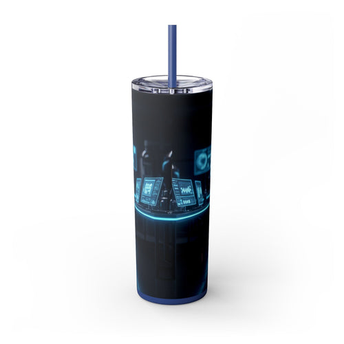 Skinny Tumbler with Straw – 20 oz Stainless Steel Cup