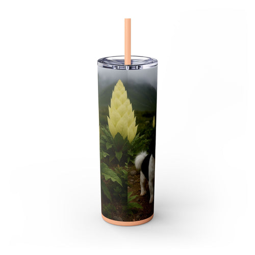 Skinny Tumbler with Straw – 20 oz Stainless Steel Cup