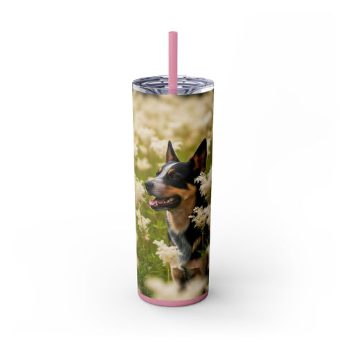 Skinny Tumbler with Straw – 20 oz Stainless Steel Cup
