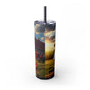 Skinny Tumbler with Straw – 20 oz Stainless Steel Cup