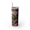 Skinny Tumbler with Straw – 20 oz Stainless Steel Cup