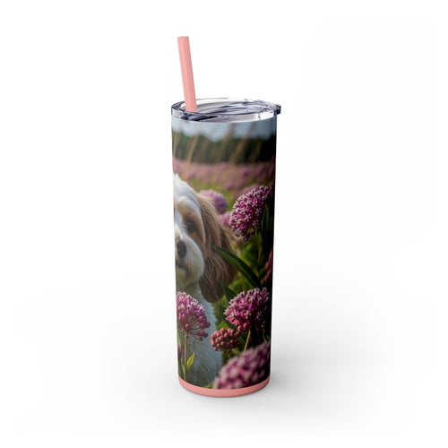 Skinny Tumbler with Straw – 20 oz Stainless Steel Cup