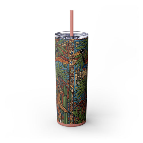 Skinny Tumbler with Straw – 20 oz Stainless Steel Cup