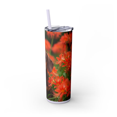 Skinny Tumbler with Straw – 20 oz Stainless Steel Cup