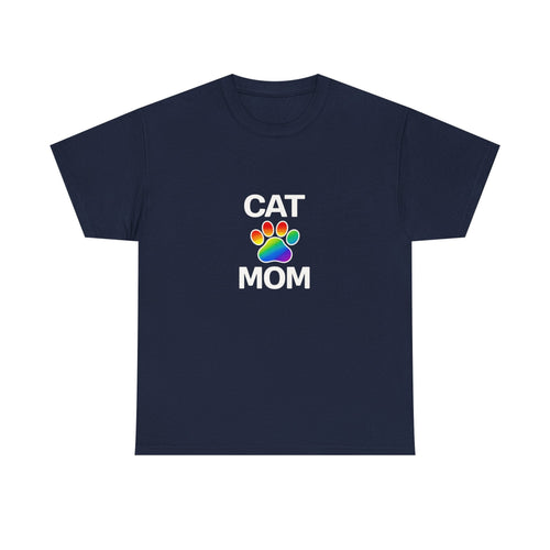 Pride Cat Mom Heavy Duty Unisex Tee Sizes Small - 5XL (11 colors)