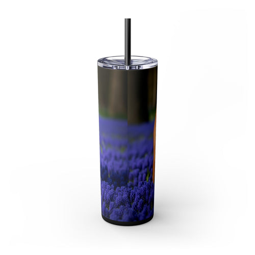 Skinny Tumbler with Straw – 20 oz Stainless Steel Cup