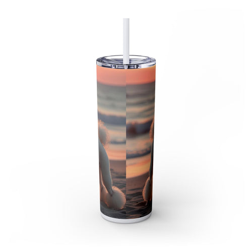 Skinny Tumbler with Straw – 20 oz Stainless Steel Cup