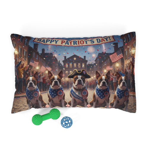 Patriot's Day Patriotic Dogs Pet Bed
