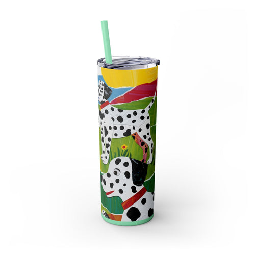 Skinny Tumbler with Straw – 20 oz Stainless Steel Cup