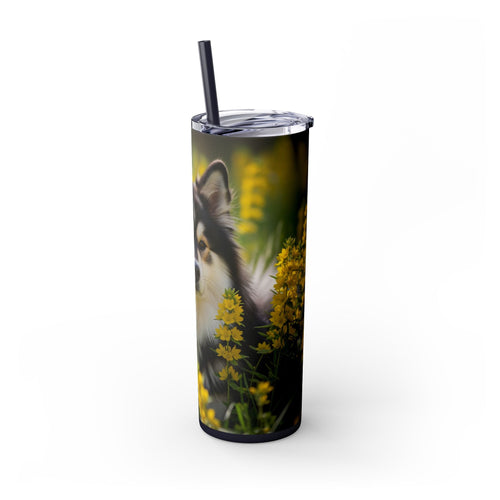 Skinny Tumbler with Straw – 20 oz Stainless Steel Cup