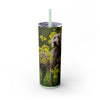 Skinny Tumbler with Straw – 20 oz Stainless Steel Cup