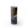 Skinny Tumbler with Straw – 20 oz Stainless Steel Cup