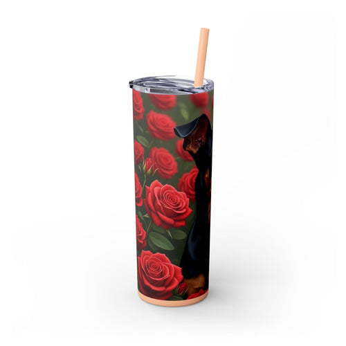 Skinny Tumbler with Straw – 20 oz Stainless Steel Cup