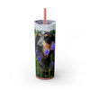 Skinny Tumbler with Straw – 20 oz Stainless Steel Cup