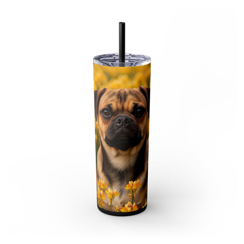 Skinny Tumbler with Straw – 20 oz Stainless Steel Cup