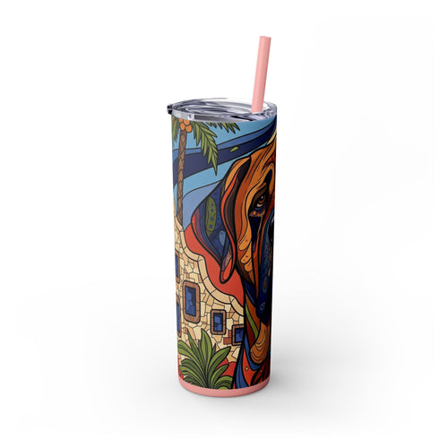 Skinny Tumbler with Straw – 20 oz Stainless Steel Cup