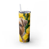 Skinny Tumbler with Straw – 20 oz Stainless Steel Cup