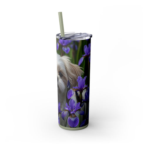 Skinny Tumbler with Straw – 20 oz Stainless Steel Cup