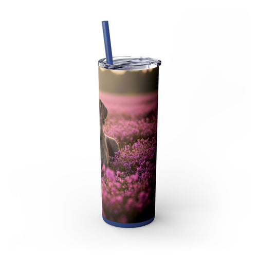 Skinny Tumbler with Straw – 20 oz Stainless Steel Cup