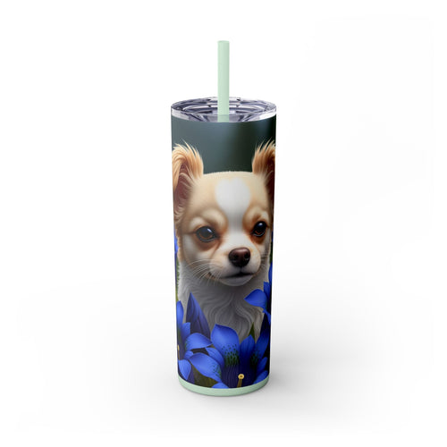 Skinny Tumbler with Straw – 20 oz Stainless Steel Cup
