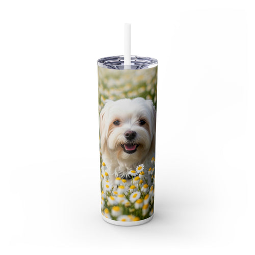 Skinny Tumbler with Straw – 20 oz Stainless Steel Cup